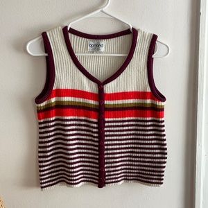 Vintage Sweater Vest Tank Top